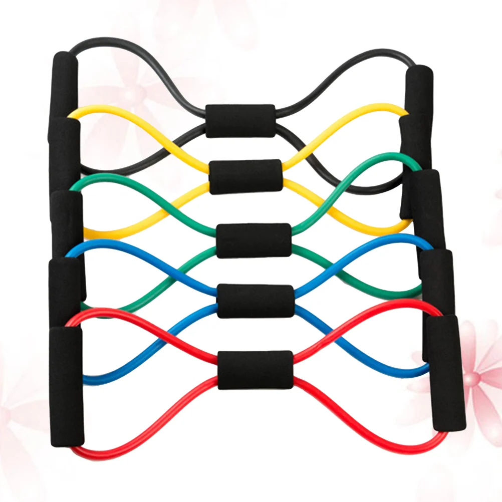 

5 Pcs Resistance Band Stretch Bands Pulling Rope Fitness Chest Shaping Yoga Tube to Puller Girl