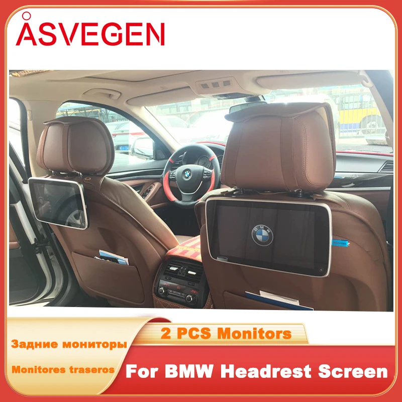 

11.6” Android 9.0 Car Headrest Rear Monitor For BMW E39 E46 F20 F15 E65 HDMI 4K Video Player 1920*1080 WIFI Bluetooth USB