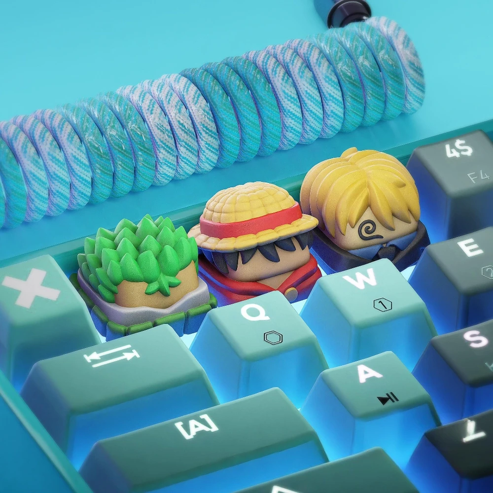 One Piece Keycaps - Luffy Zoro Sanji Pirate 3D Artisan Resin Anime Key Cap 9 - One Piece Store S8071e91c45db47e0b9f4c4c387a2f7cdH - One Piece Store