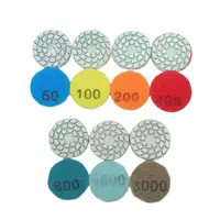 8Pcs 2 inch 50mm Abrasive Tools Flexible Disc Diamond Wet Polishing Pad Grinding For Marble Granite Stone Quartz Sink Grinding