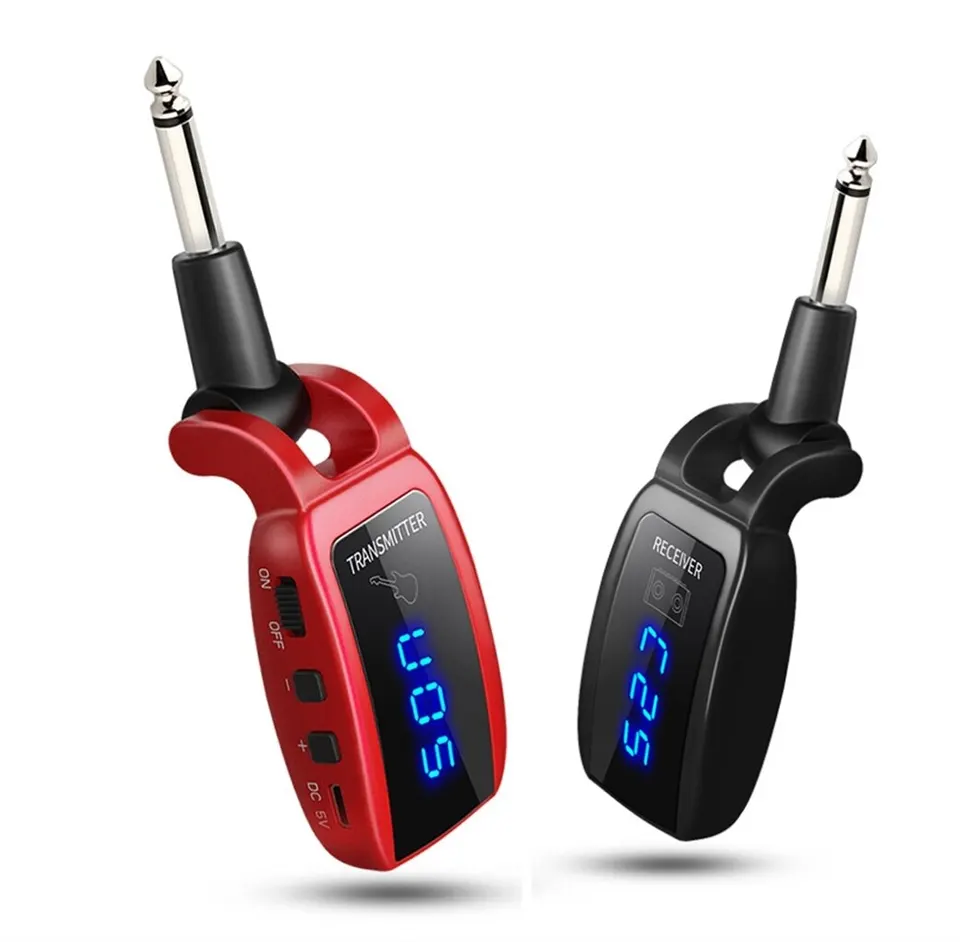 YXG UHF Wireless Guitar System - Rechargeable Transmitter & Receiver For Electric Instruments