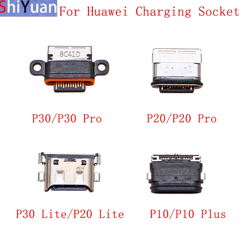 

10Pcs/Lot USB Charging Connector Port Dock Socket For Huawei P30 P20 P10 Charging Socket Replacement Repair Parts