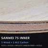 SANWEI 75 INNER Table Tennis Blade 5 Wood 2 ALC Carbon Ping Pong Blade for Loop Driving Plus Fast Attack 2
