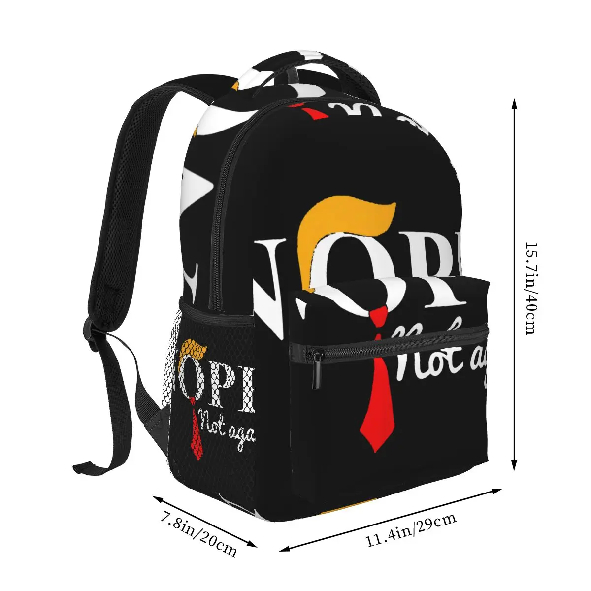 Nope Not Again Casual Backpack Unisex Students Leisure Travel Computer Backpack