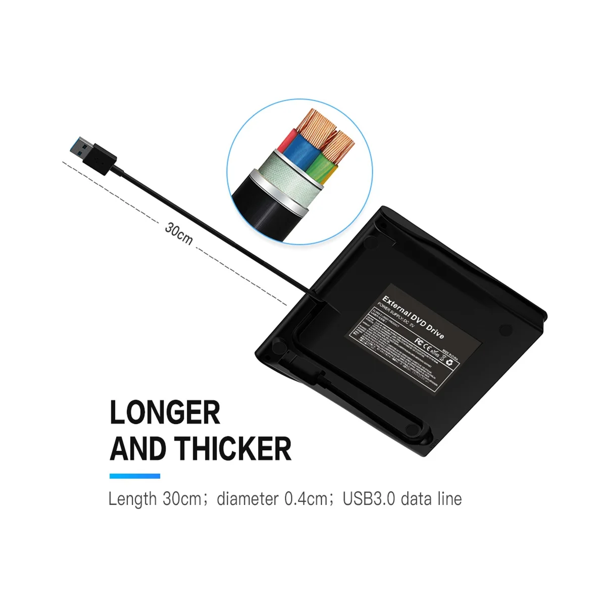 

Внешний портативный оптический привод USB3.0Dvd/Cd