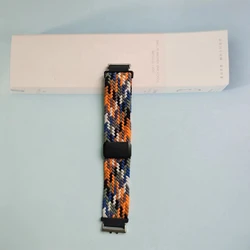 Magnetic Braided Loop Elastic Replacement Wristband Bracelet for honor watch 4 (Camouflage)