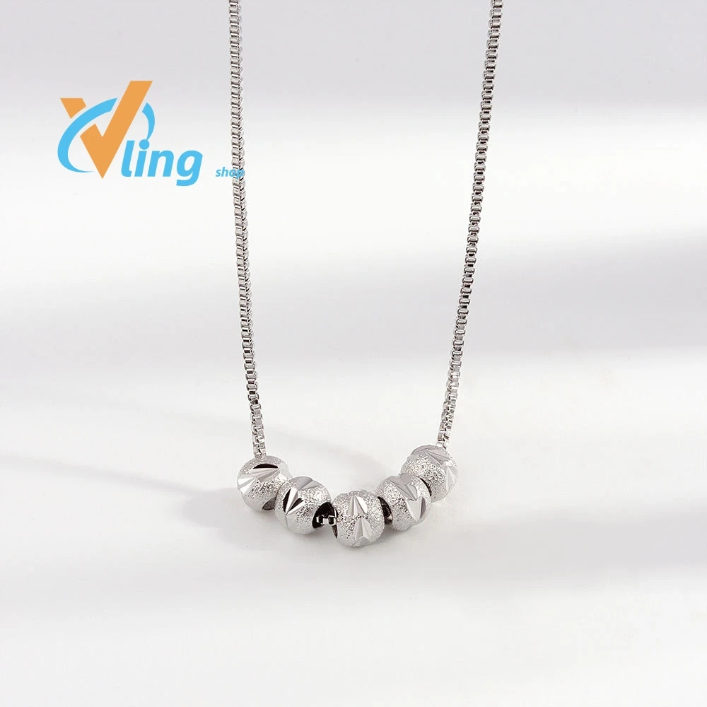 Fashionable Gold And Silver BeadNecklact ForCouples Personalized For UkrainianStyleKorean TrendingProducts NickGirlsKidsLuxury