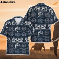 Men's Shirts Thai Elephant Casual 3D Printed Hawaii Shirt Man 2025 Summer Fashion Shirt For Man Daily Short Sleeves Men Clothing 1