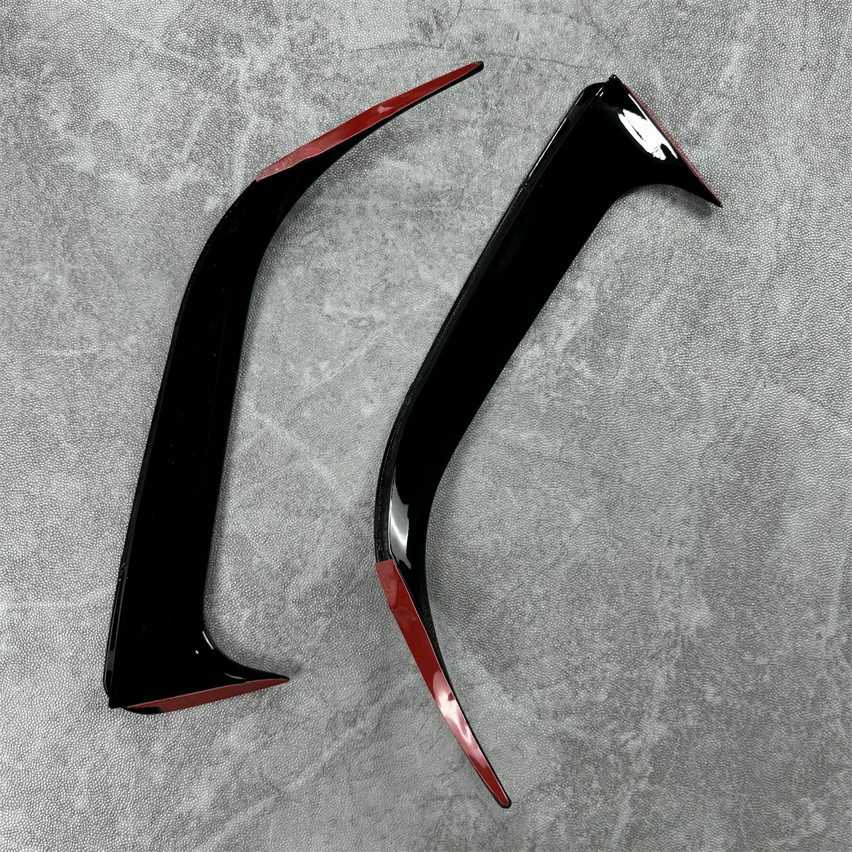 For Mercedes Benz W117 CLA 200 220 250 260 45 AMG 2014-2018 Rear Bumper Lip Spoiler Canards Wind Knife Splitter Car Accessories