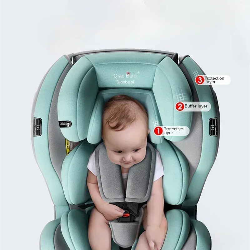 Asiento de seguridad para niños, silla portátil Simple giratoria de 360 grados, Universal, para coche de bebé de 0 años