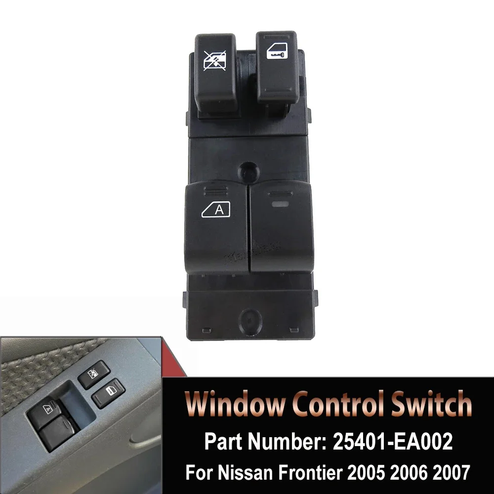 

Переключатель Стеклоподъемника передний левый и боковой для Nissan Frontier Altima Coupe 2005-2007 25401-EA002 25401EA002
