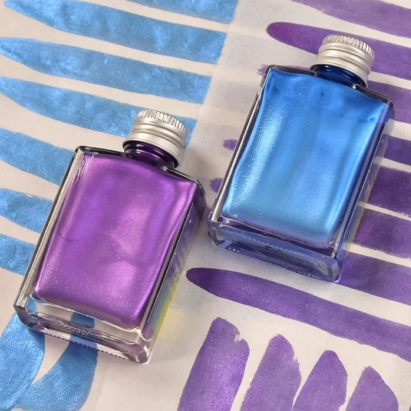 30ml 쉰 골드 캘리그래피 잉크 진주빛 쉬머 메탈릭 미네랄 기반 중국 붓펜 수미 잉크