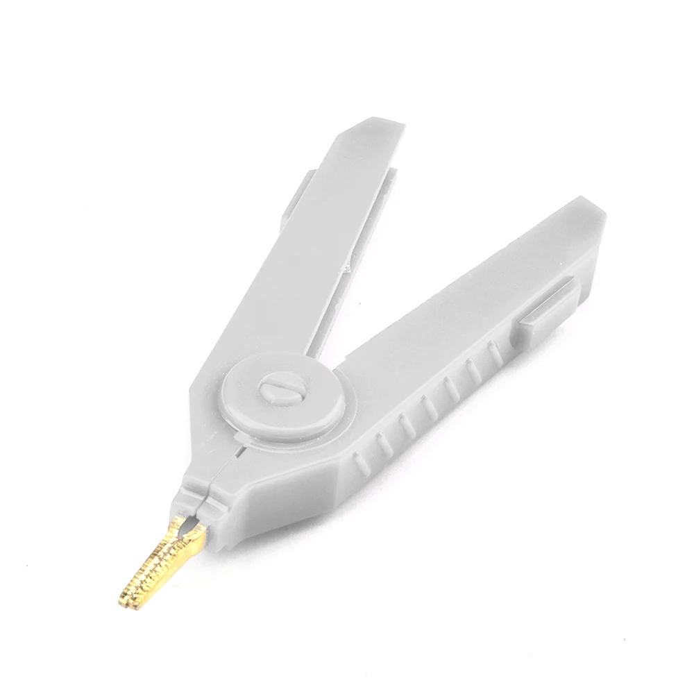 Gaqqee Alligator Clip 90mm Kelvin Copper Gold Plate Clip LCR Test Grey/Black/Red For Precision Instruments alligator clips,test clip,test hooks clips
