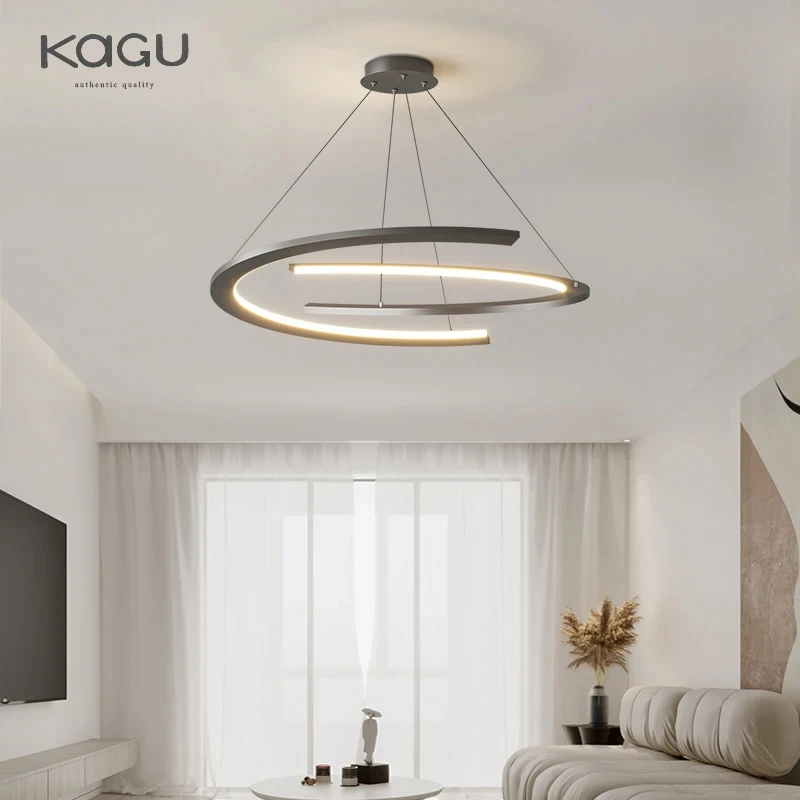 Modern Chandelier For Living Room Minimalist Atmosphere Main Lamp Light Luxury Nordic Simple Restaurant Ceiling Pendant Lamp