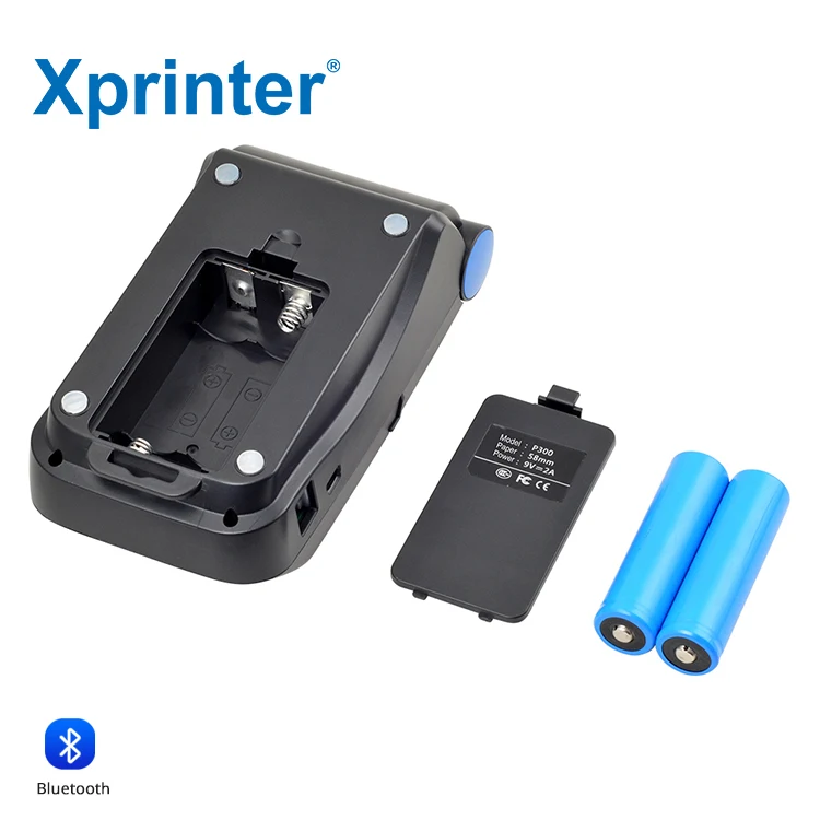 Xprinter P300 열전사 USB+블루투스 휴대용 58mm 현금 등록기 영수증 프린터(슈퍼마켓 소규모 사업용)
