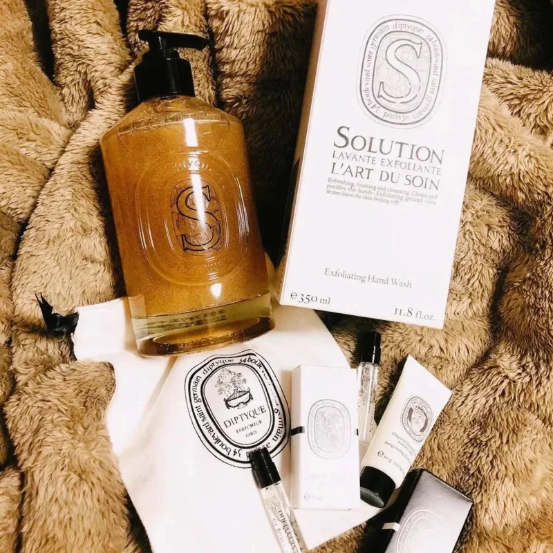 Diptyques Liquid Hand Soap Hand Cream Exfoliator Hand Care Set 350ml Cleaning And Hydration Women Skincare Hand Care Creams Set 2