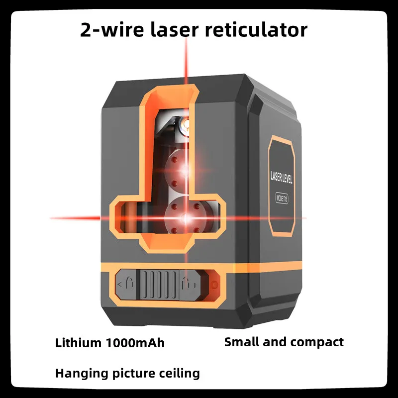 Laser Level 2 Lines Green Light High Precision Outdoor Strong Light Small Projection Meter