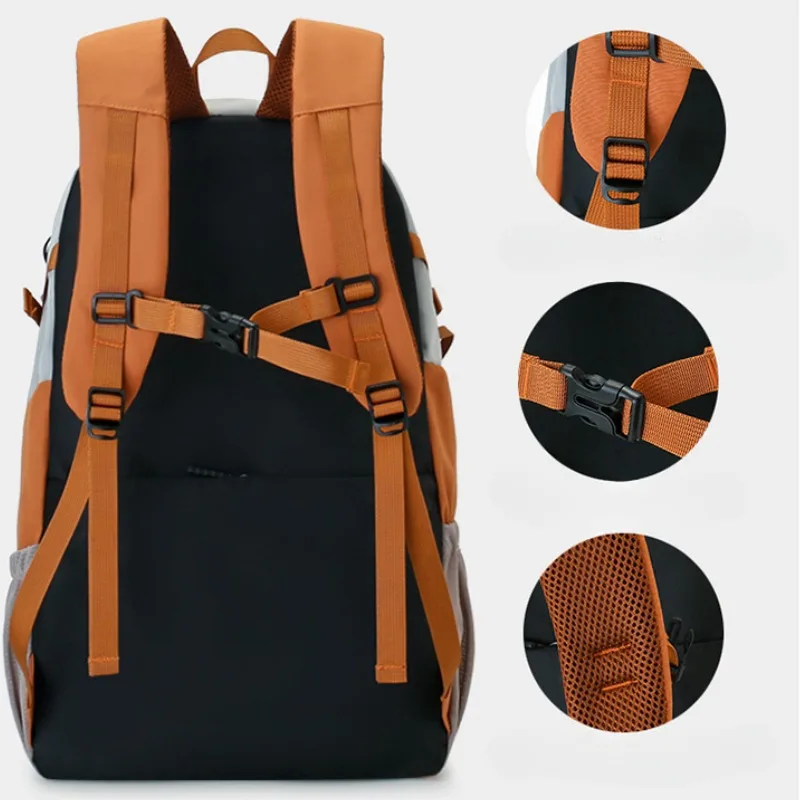 Waterproof & Stain-Resistant Large Hiking Backpack with Laptop Compartment-Durable Polyester, Adjustable Straps for Outdoor A