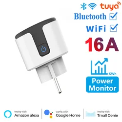 WiFi Smart Plug with Power Monitoring and Voice Control - 16A Gray