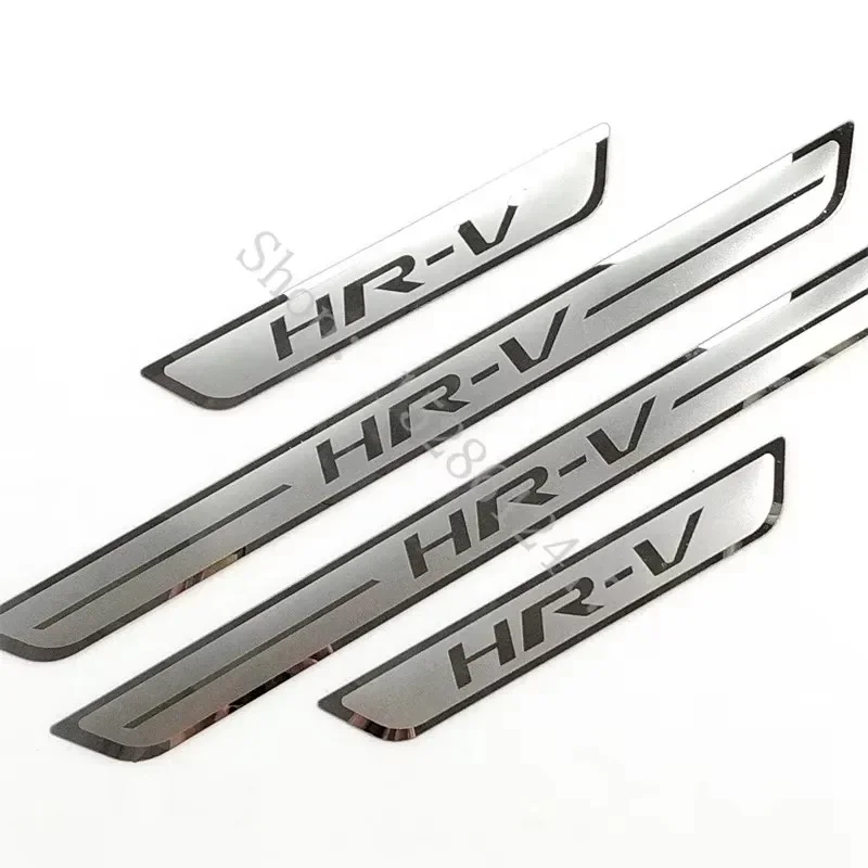 Stainless Steel Scuff Plate Door Sill Guards Thresholds Cover Trims Car Accessories For Honda HRV HR-V Vezel 2014 2015~2025