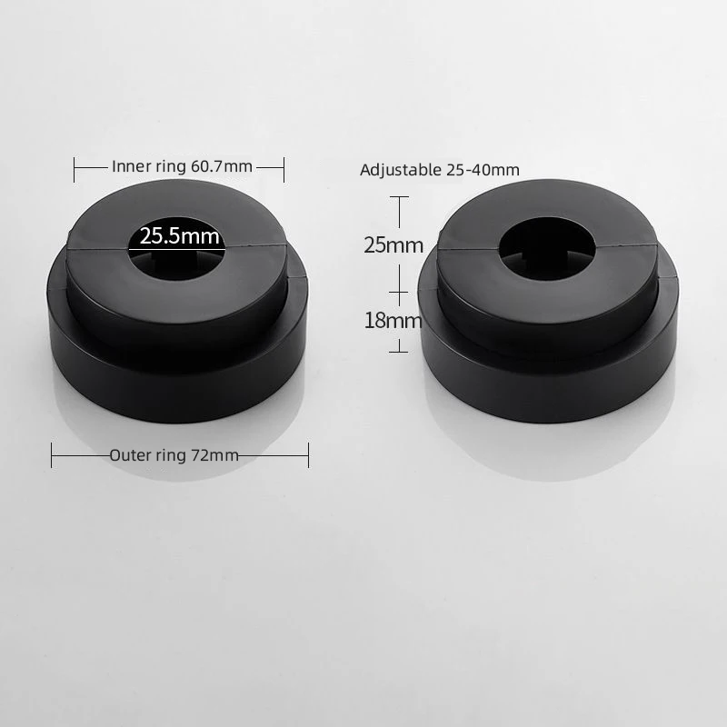 Telescopic Faucet Hole Decorative Cover Bathroom Wall Shower Pipe Plug Faucet Hole Cover Chrome Plated Heighten Case,faucet accessories