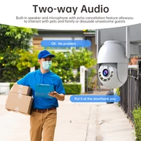 Caméra IP WIFI d'extérieur sans fil, 2 pièces, caméra de Surveillance avec Zoom 5X, détection de mouvement, caméras vidéo CCTV, Protection de sécurité à domicile 2