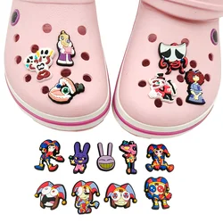 clown circus troup funny girl Rabbit Shoe Charms for Clogs Sandals Decoration Shoe Accessories Charms for Friends Gifts
