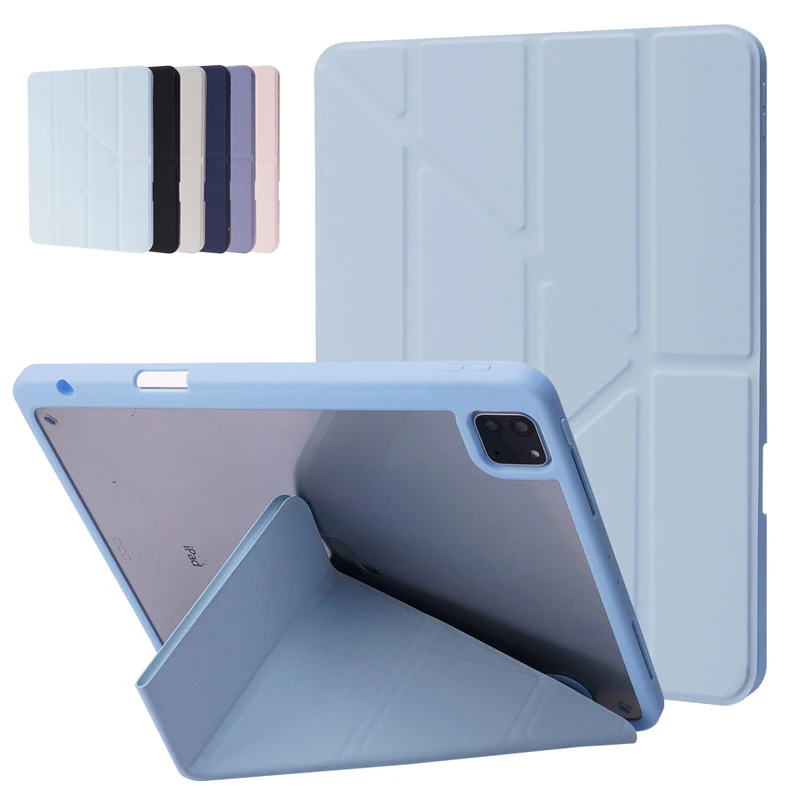 

Для iPad Pro 11 чехол 2021 2020 искусственная кожа акриловая задняя подставка умный чехол для Funda iPad Pro 11 2021 2020 чехол с держателем для карандашей