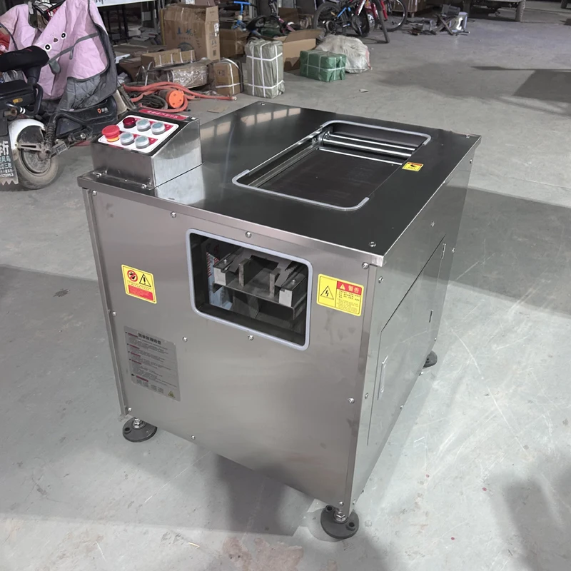 

250Kg/H Electric Meat Slicer Stainless Steel 3mm Blades Meat Cutter Grinder Machine Auto Kitchen Home Appliance Commercial