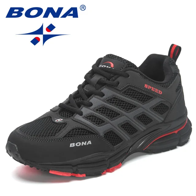 BONA 2023 New Most Popular Style Men Running Shoes Outdoor Walking Sneakers