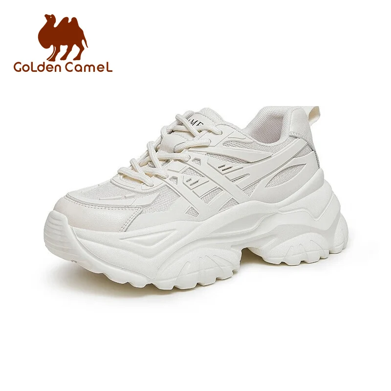 

GOLDEN CAMEL Women's Sports Shoes Daddy Shoes Trendy Fashion Breathable Thick-soled Increased Casual Shoes for Women 2023 Summer