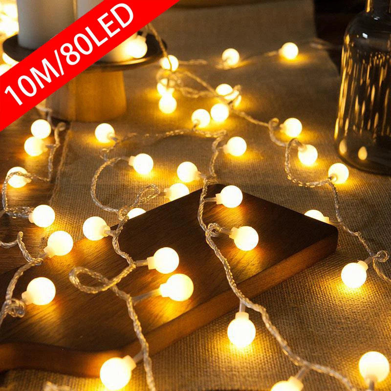 Luminous LED String Lights for Outdoor Festive Decoration