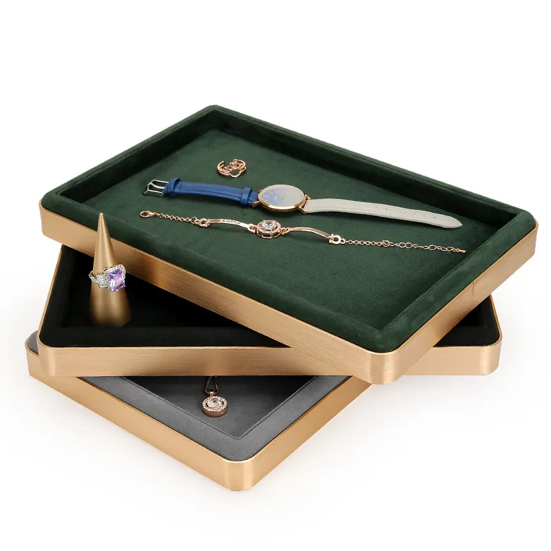 

High-End Jewelry Tray Ring Necklace Pendant Display Tray Jewelry Viewing Tray Jewelry Display Props Watch Jewelry Storage Tray