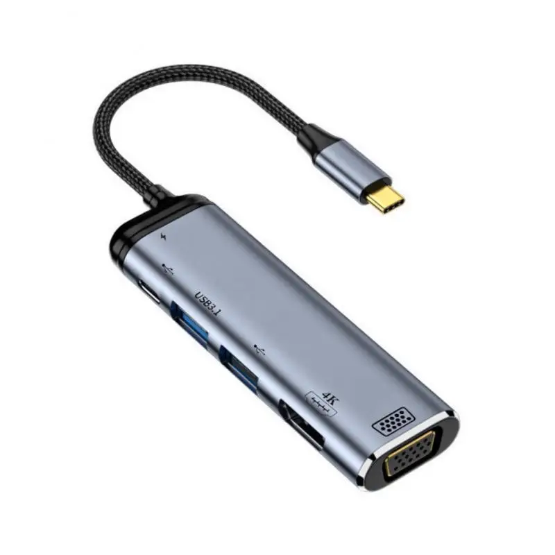 

USB-концентратор с 4 портами USB Type-C на USB 3,0, разветвитель-адаптер для MacBook, iPad, Galaxy Note 10, S10, USB-концентратор