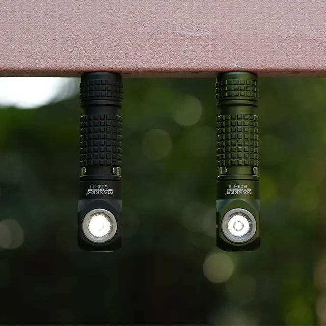 Manker E03H III Pocket Flashlight & Headlamp - 800 Lumen, 519A-V1 4000K High CRI LED, IP68 Waterproof, Magnetic Tail - View #6