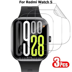 Clear TPU Hydrogel Screen Protector Guard for Smartwatches - 3 Pack (Redmi Watch 5)