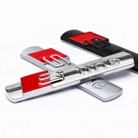 Autocollant 3D ABS pour voiture, emblème S LINE, décoration pour Audi Sline S6 S7 SQ5 SQ7 A3 A4 A5 A6 A7 A8L Q3 Q4 Q5 Q6 Q7 Q8 TT, 2 pièces 1