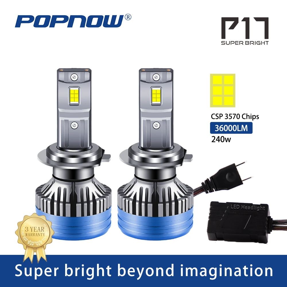 P17 H7 Led H4 Led Lights for Vehicles Headlight H11 LED Bulb Led Canbus
