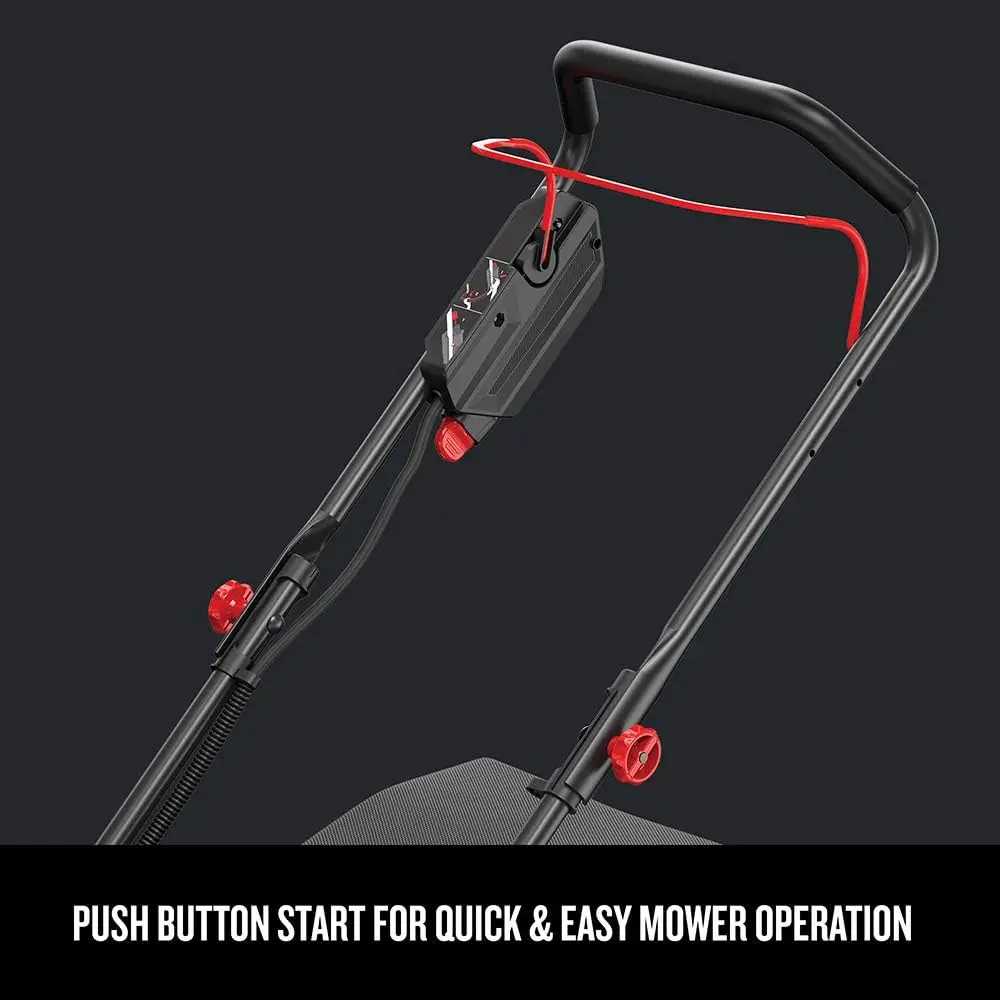 Cordless Lawn Mower 21-Inch Three in one push lawn mower, used for covering, bagging, and side unloading