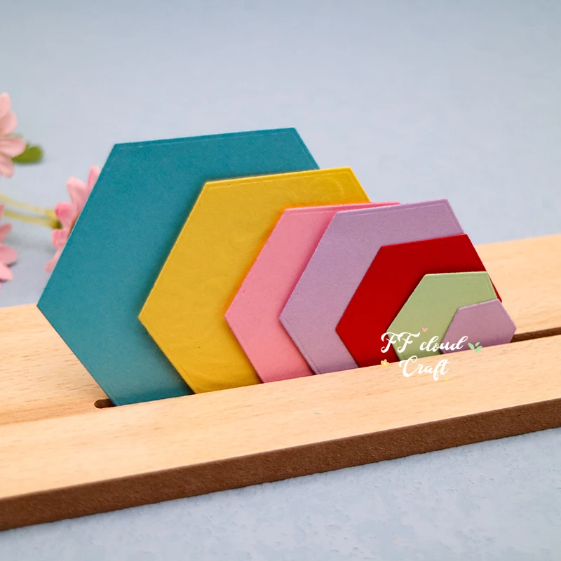Metal Dies Cutting Hexagon Metal Scrapbook Cutting Dies
