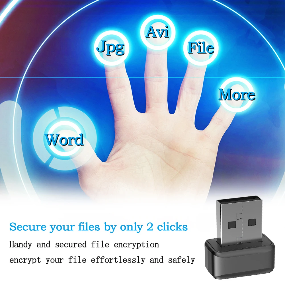 Windows 10/11 미니 USB 보안 키 생체 인식 스캐너 PC 지문 센서 모듈 번호 용 Windows Hello 지문 인식기