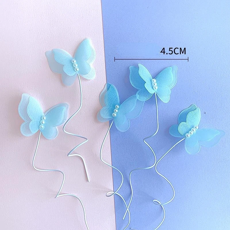Rainbow Butterfly Cake Toppers – Happy Birthday & Baby Shower Party Decorations