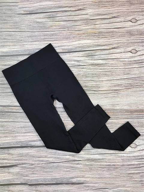 Tossy Ribbed Yoga Leggings Sport Tights Woman Seamless Knit Yoga Pants White Femme Gym Leggins Skinny Workout Fitness Push Up black