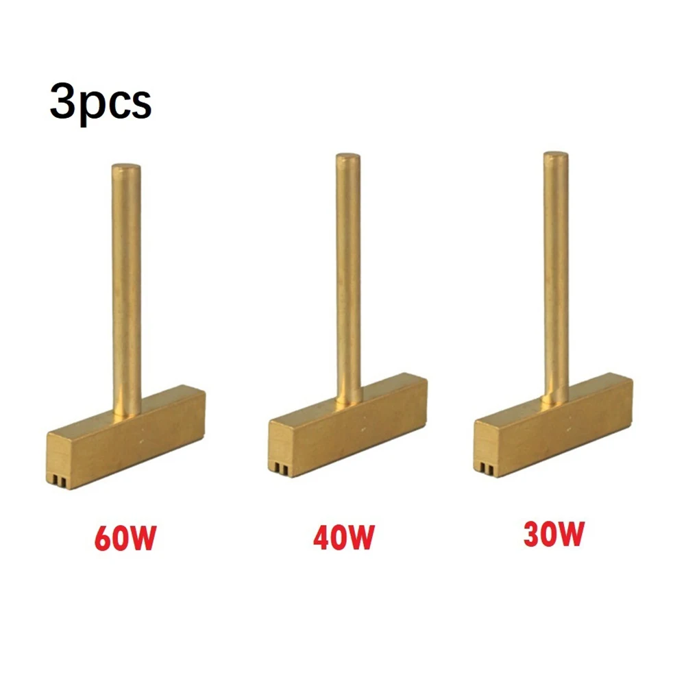 

3pcs 30W 40W 60W Copper T Soldering Iron Tip With Free Hot Press For LCD Screen Repair Tool Welding Soldering Accessories