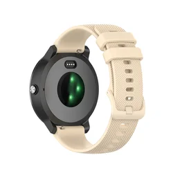 Garmin Vivomove Silicone Replacement Watchband - Sporty & Stylish Strap Accessories - 20mm Universal (Beige)