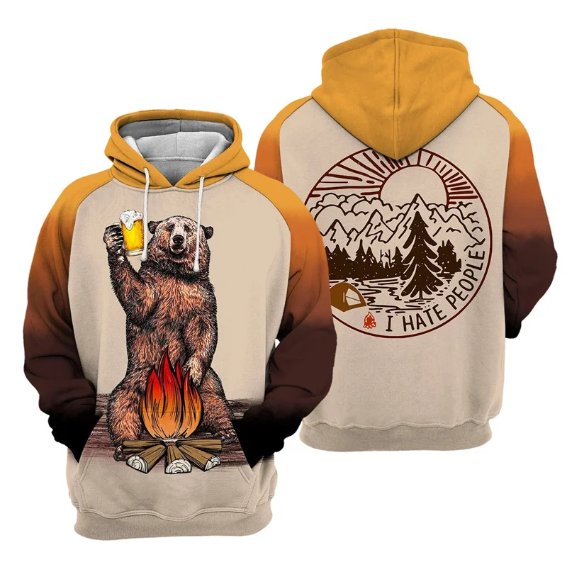 Sudadera con capucha con estampado 3D de oso panda para hombre, gran oferta, sudadera de manga larga, abrigo con capucha de calle, ropa para niños y hombres