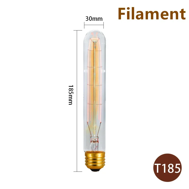 ตัวเลือกสินค้า หลอดไฟ Edison ไส้ 40W E27 ตกแต่งบ้านสไตล์วินเทจ