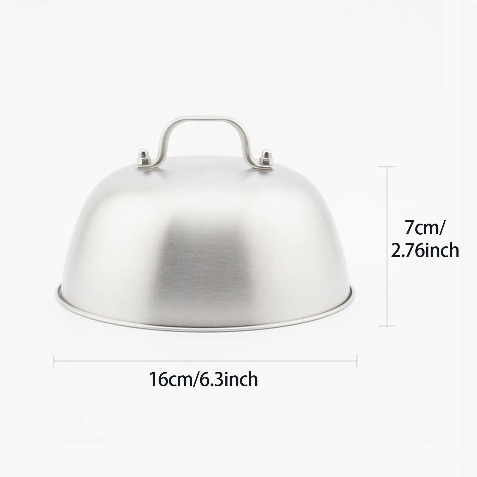 Burger Cover Multipurpose Cheese Melting Dome Round Pot Lids Cover Cookware Barbecue Burgers for Patties Teppanyaki Cooking burger cover grill dome cover