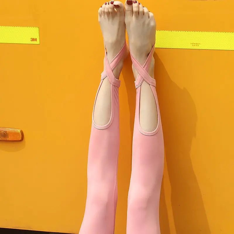 Invisible Open Crotch Outdoor Sex Pants Yoga Leggings Women's Step-on High Waist Hip Lift Luxury Stretch Seamless Gym Club Pants