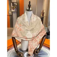 130Cm Autumn and Winter New Plant Jungle Flower Imitation Silk Fur Girl Outdoor Travel Shawl Warm Scarf Large Square Scarf Gift - Image 5